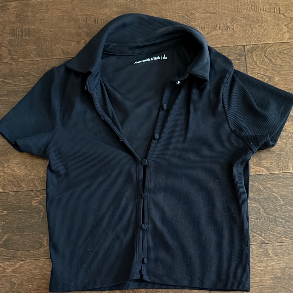 Abercrombie & Fitch Navy Short Sleeve Shirt